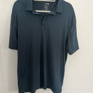 Algo Performance Mens Navy Collared T Shirt XLT